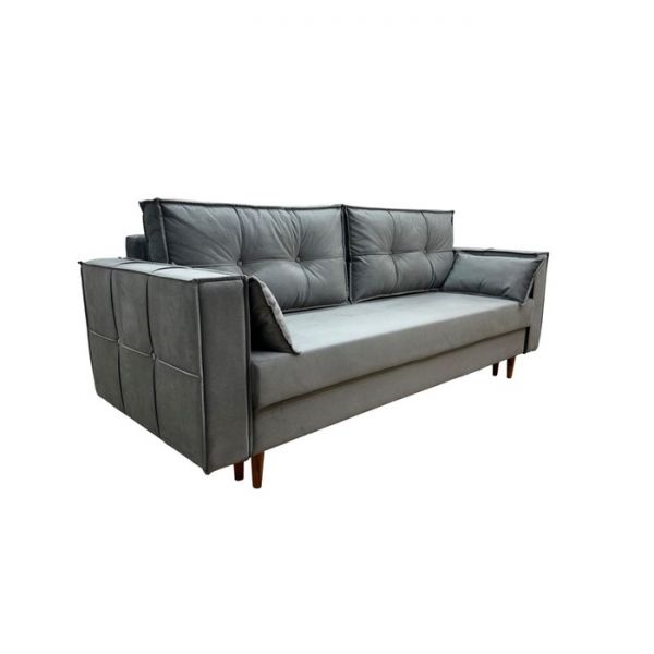 Прямой диван «Консул», механизм еврокнижка, ППУ, велюр, цвет глория 112