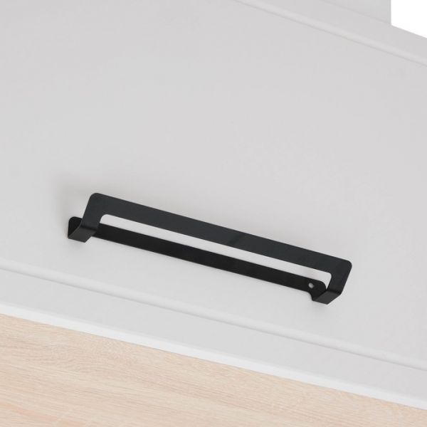 Шкаф навесной Квадро 800х310х360 Дуб сонома/Нубук Милк