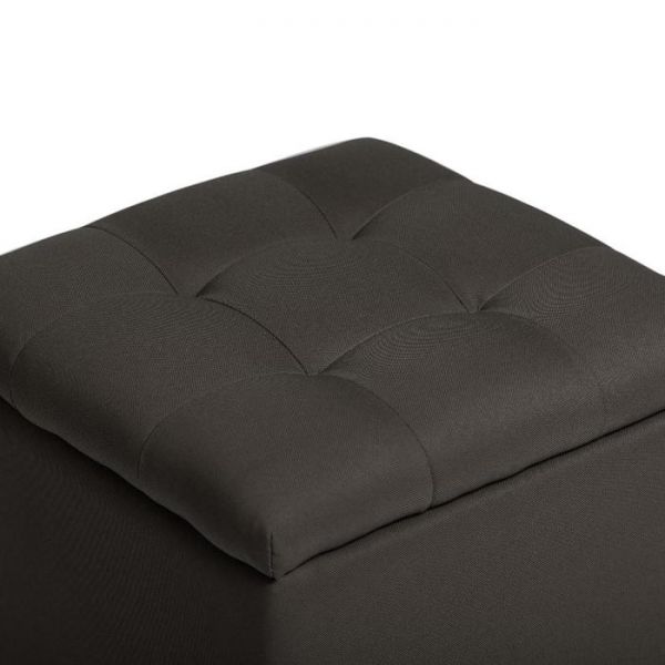 Пуф Бриг 400х400х430 Рогожка GRAFIT