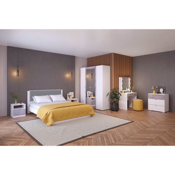 Комод «Акцент №9», 700 ? 474 ? 750 мм, цвет белый / цемент светлый