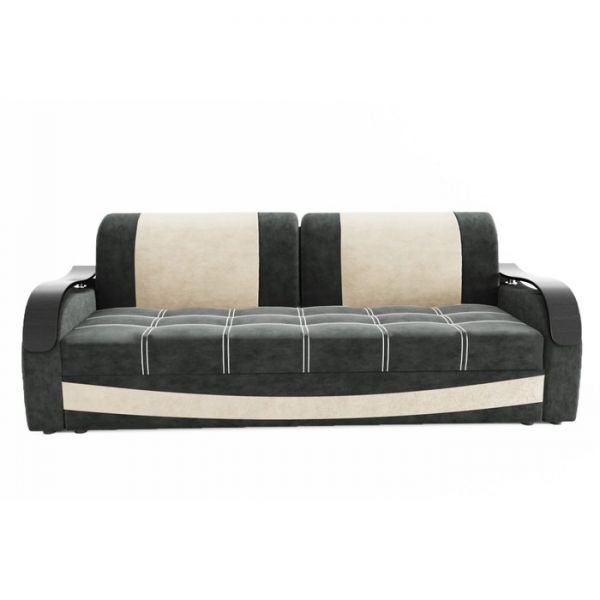 Прямой диван «Рим», механизм выкатной / еврокнижка, ППУ, велюр, цвет селфи 01 / селфи 15