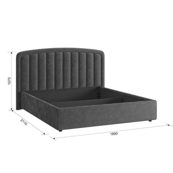 Каркас кровати Сиена-2 1600х2000 велюр изумруд