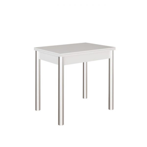 Стол обеденный раскладной СО-06, 800х580(1160)х736, белый