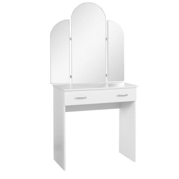 Стол макияжный Мила с зеркалом , Белый