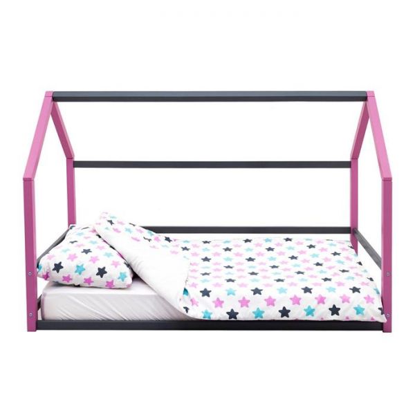 Детская кровать-домик Монтессори Бельмарко Svogen лаванда-графит