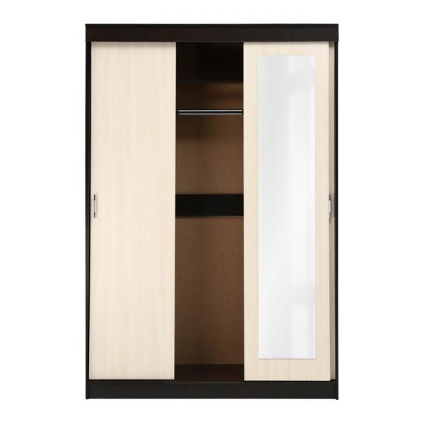 Шкаф-купе Бася, 2100х1400х570, Венге/Дуб молочный