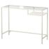Стол ВИТШЁ, белый, стекло