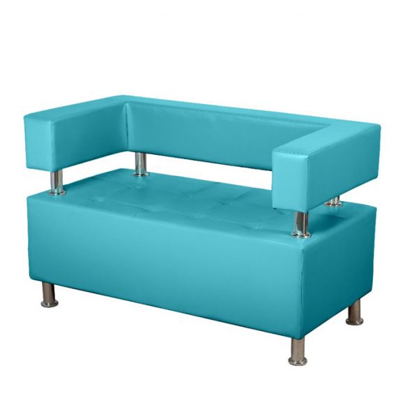 Диван 2-х местный "Борк",  белый глянец