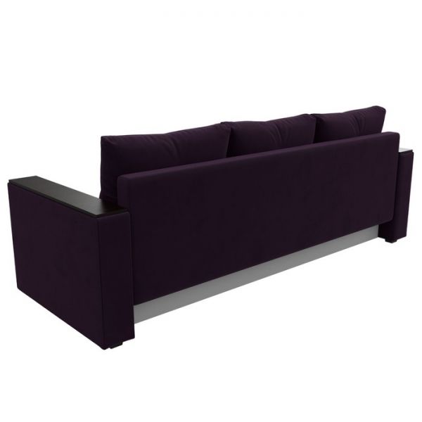 Диван прямой «Атланта лайт», без стола, еврокнижка, велюр, цвет, цвет бежевый