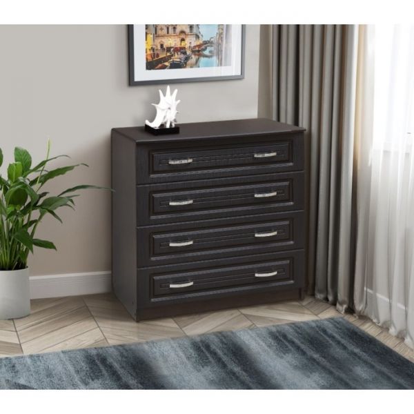 Комод №1.2, 910 ? 525 ? 880 мм, 4 ящика, цвет венге шёлк