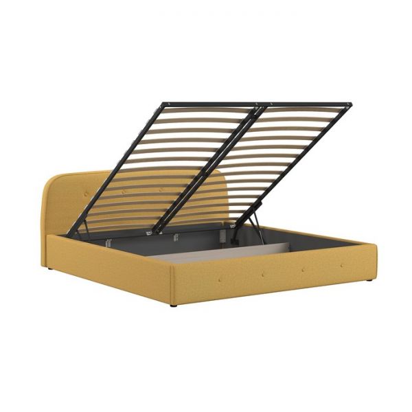 Кровать Илона, 1800х2000, ортопедическое осн+ПМ, Шерлок/Горчичный