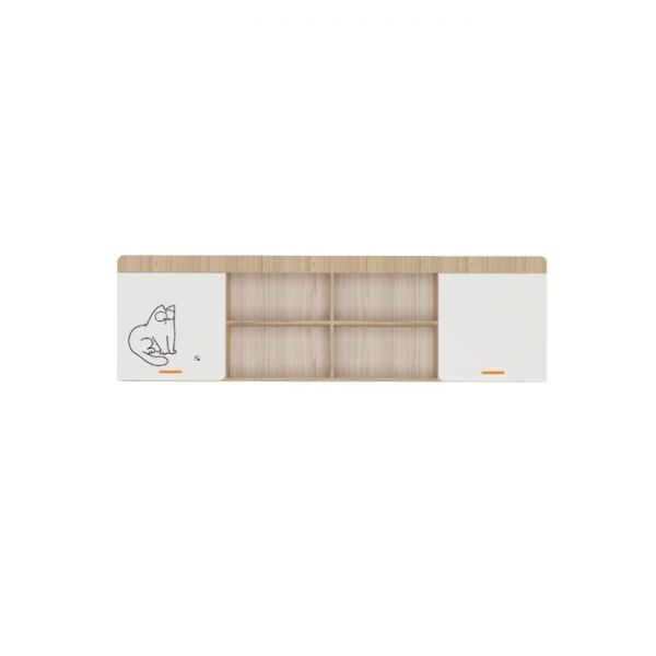 Полка навесная «Кот 7.1», цвет туя светлая / белый