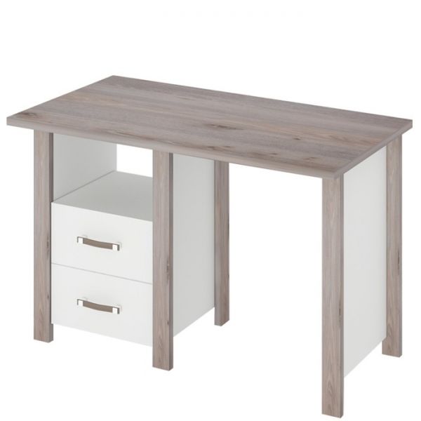 Стол СТД-115 с тумбой, 1150 ? 640 ? 750 мм, цвет нельсон / белый