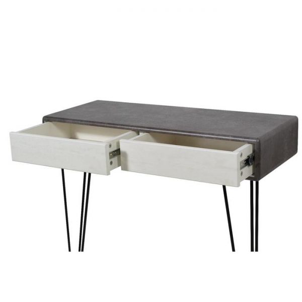 Стол-консоль «Телфорд», 900 ? 350 ? 875 мм, цвет дуб американский / графит