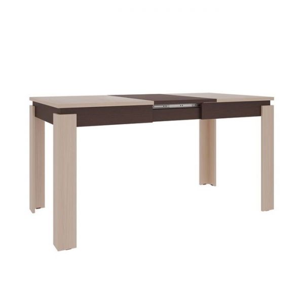 Стол обеденный Гермес 2, венге/дуб млечный, ширина - 1120/1520/1920 мм