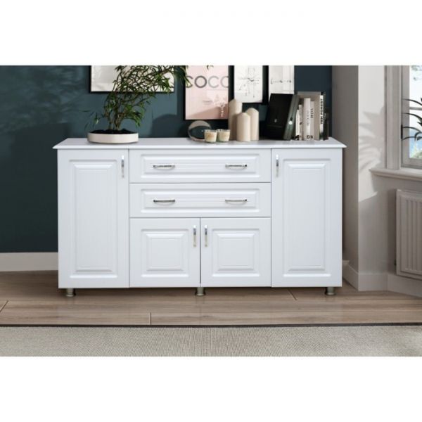 Комод №11, 1650 ? 425 ? 876 мм, цвет белый