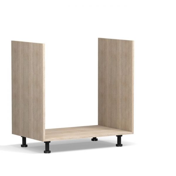 Шкаф напольный под мойку Анжелика 800х510х820 Дуб молочный/Ясень