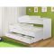 Кровать двухъярусная выкатная Матрешка Белый/белый 800х1600 с ящиком