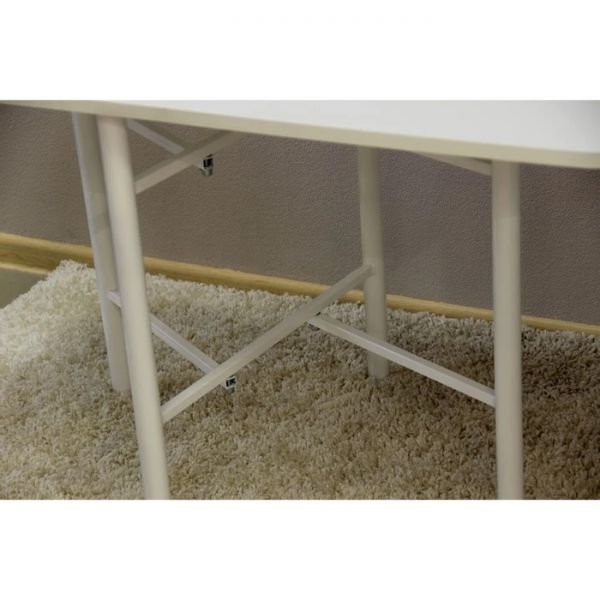 Стол-книжка 1270/168х600х630 белый/белый глянец