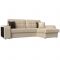 Угловой диван «Брюссель», механизм дельфин, экокожа, цвет бежевый