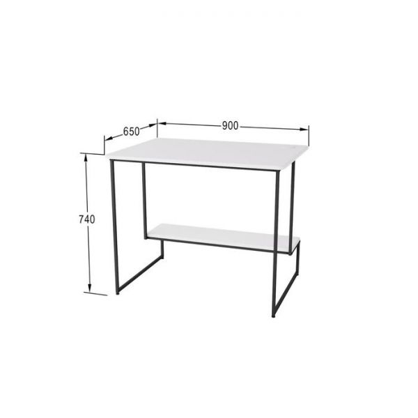 Компьютерный стол «Скилл», 900 ? 650 ? 740 мм, металл, МДФ, цвет дуб американский