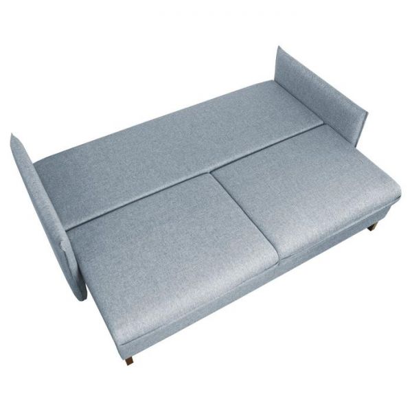 Диван "Матис" с подлокотниками, ткань рогожка AZURE