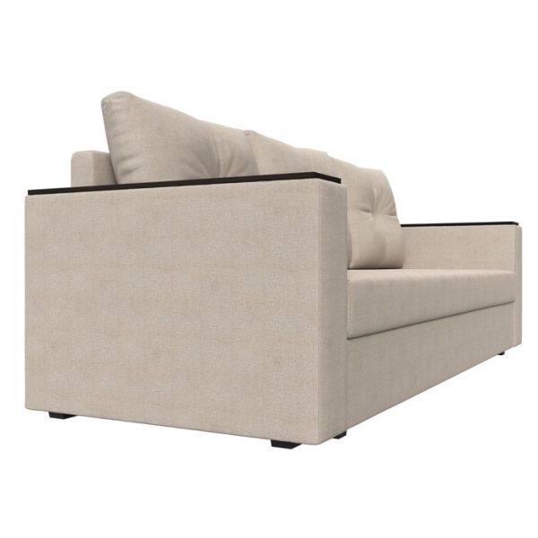 Диван прямой «Атланта лайт», без стола, еврокнижка, рогожка, цвет бежевый