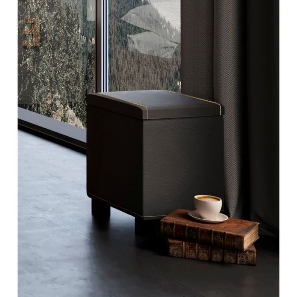 Банкетка Nature 44, 332 ? 332 ? 473 мм, цвет чёрный