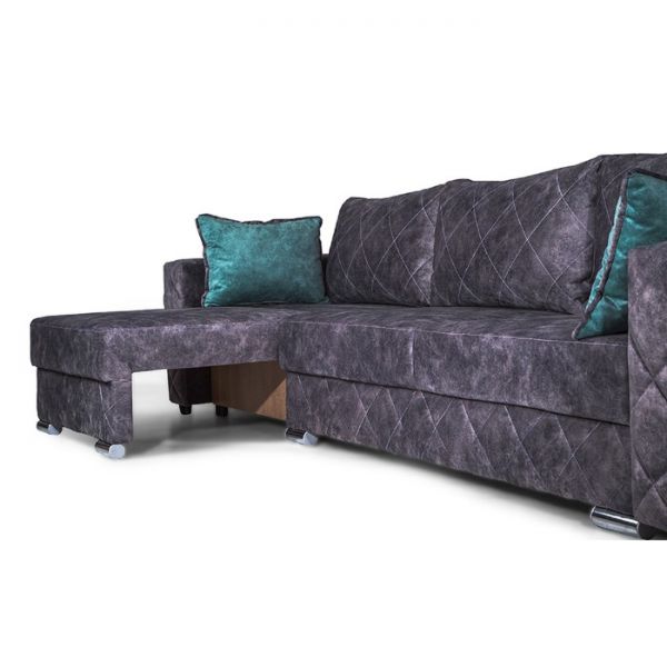 Диван-трансформер «Мартин 1», еврокнижка, велюр, lamborghini 06 / подушки lamborghini 08