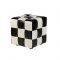 Пуф Шахматы 400х400х420 Черно-белый
