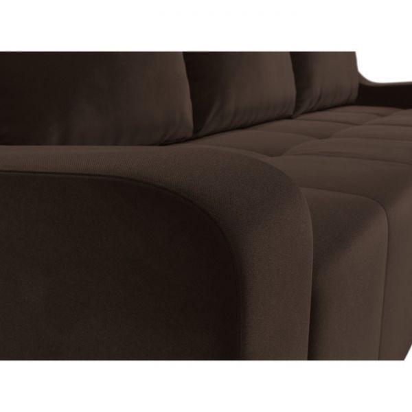 Угловой диван «Элида», правый угол, микровельвет, цвет бежевый