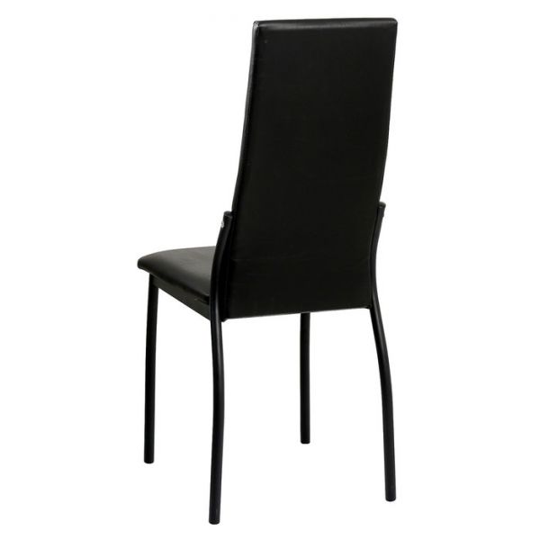 Стул "Милан" Черный/белая рептилия