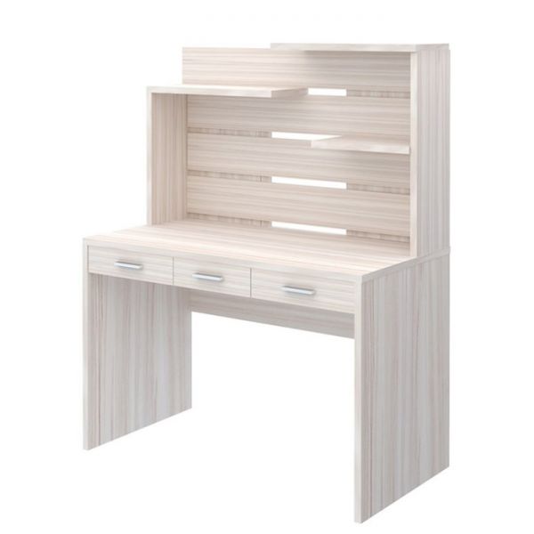 Стол с надстройкой, 1200 ? 680 ? 1520 мм, цвет белый жемчуг