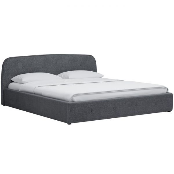 Кровать Илона, 1800х2000, ортопедическое осн+ПМ, Ролан/Серый