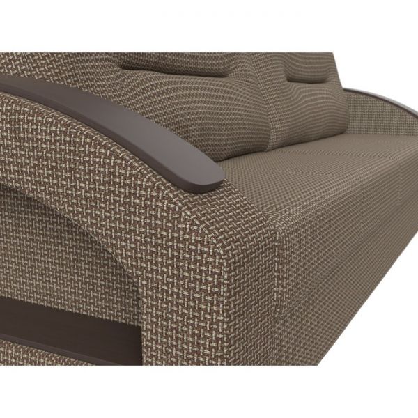 Прямой диван «Канзас», ткань корфу, цвет коричневый