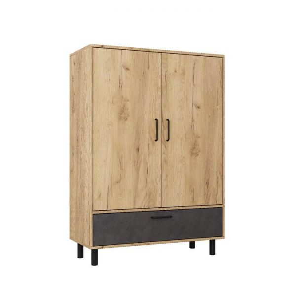 Шкаф  с ящиком малый ЛОФТ Тб-1 1000х450х1420 Дуб Бунратти/ Малави