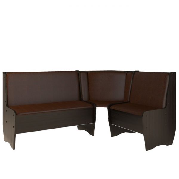 Кухонный уголок Трапэзи ЭНА 1644х1244х830 без стола САЛАМАНДЕР-рыжий /Венге магия