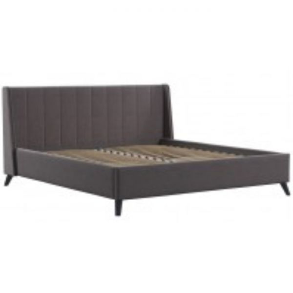 Кровать Мелисса, 1800х2000, ортопедическое осн+ПМ, Вивальди 24/Темный серо-коричневый