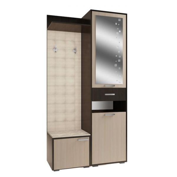 Прихожая Ивушка-22 1032х426х2052 Бодега тёмный/Бодега светлый