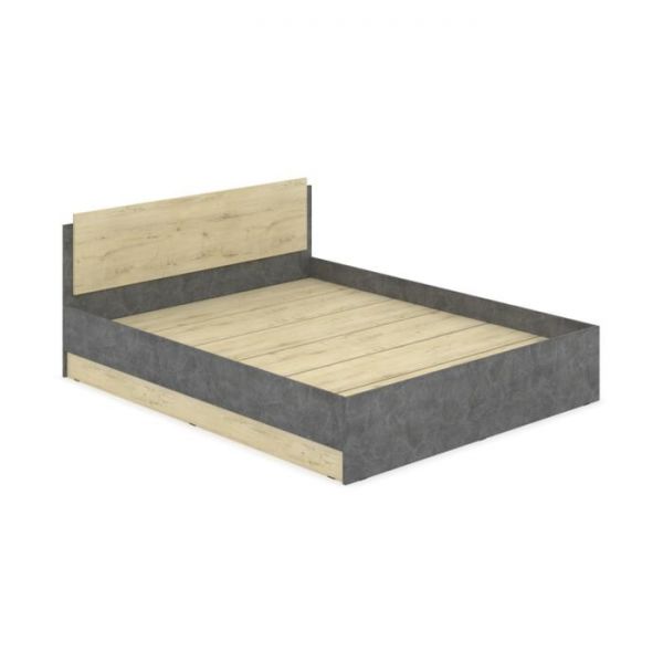 Кровать Аманда, 1600х2000, Камень темный/дуб ирландский