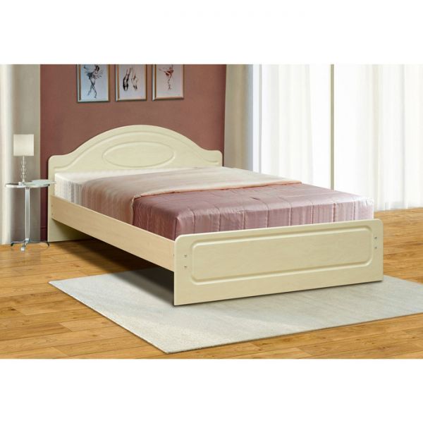 Кровать двойная «Венеция 1», 1200 ? 2000 мм, цвет клён жемчуг глянец