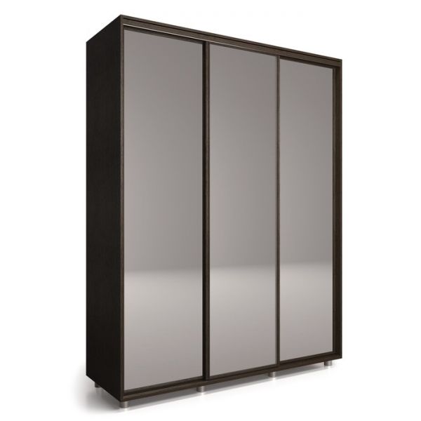 Шкаф-купе Удачный 3 зеркала 1770х600х2300 Венге Темный