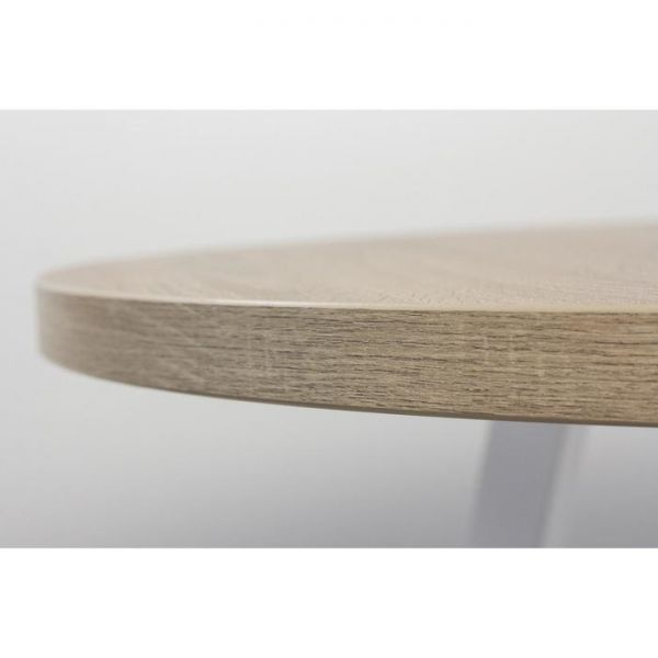 Стол РИМ D-940/1390 Дуб Бардолино серый/Опора РИМ Гаспар-К, белый глянец