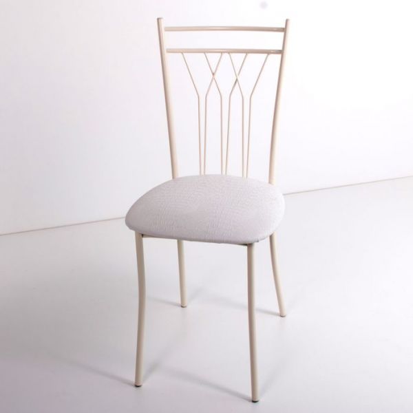 Стул на металлокаркасе Премьер СТ бежевый/белый