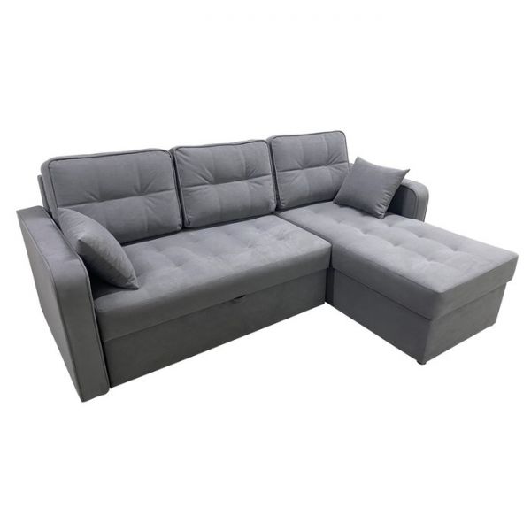 Угловой диван «Фаворит», механизм дельфин, цвет бинго бежевый