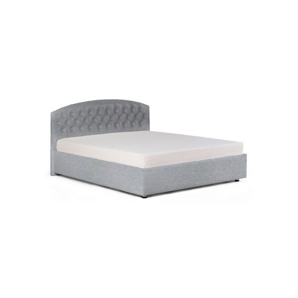 Кровать «Пальмира» с ПМ, 1400х2000, ортопедическое основание, рогожка, цвет серый
