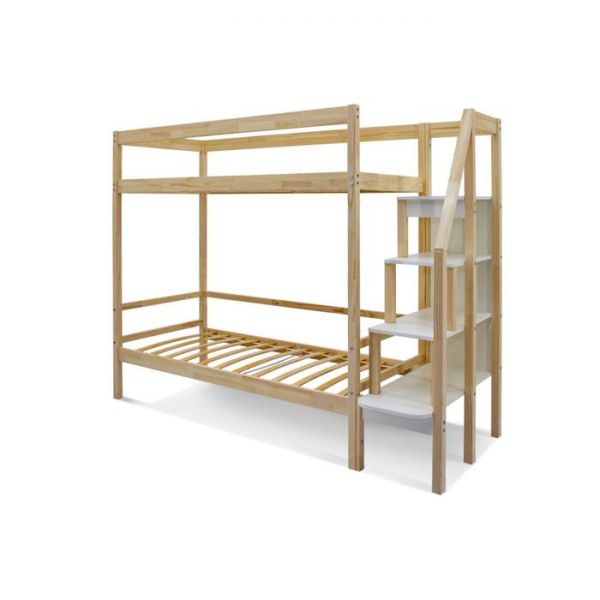 Детская двухъярусная кровать Бельмарко Svogen натура