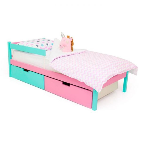 Детская кровать "Svogen classic мятный-лаванда"