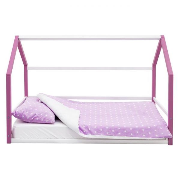 Детская кровать-домик Монтессори Бельмарко Svogen лаванда-белый