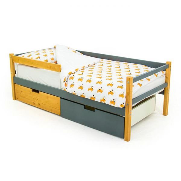 Детская кровать-тахта Svogen дерево-графит